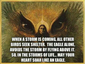 In the storms of life may your heart soar like an eagle