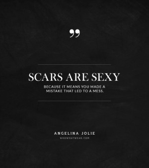 angelina jolie cutting scars