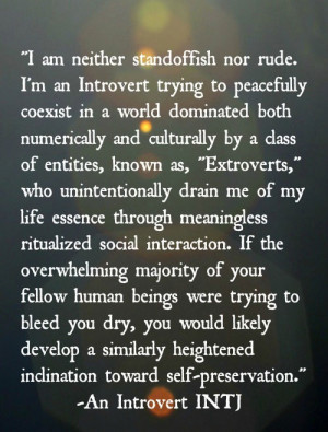 This One Goes Out To All The Introverts….