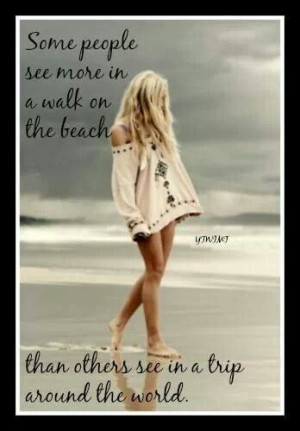 quote about walking on the beach