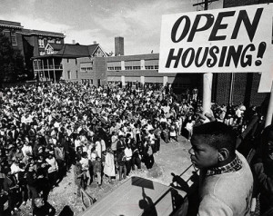 Rally for fair housing, Milwaukee, ca. 1967; credit: Milwaukee Journal ...