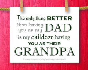 Father's Day Gift for Dad Frame d Quotes Print Grandparent's Day ...
