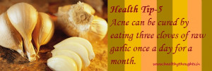 Health Tip of The Day- Cure Acne