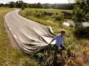 go your own road 22 Amazing Real Life Photo Manipulations