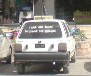 ... , Do u have gud insurance? - Funny stickers on cars - Transport Nama