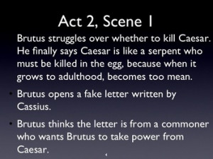Julius Caesar Act 2 Guided Reading Summaries