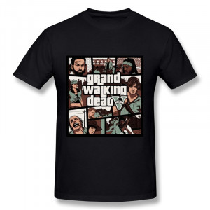 Casual-T-Shirt-Mans-Grand-Walking-Dead-Custom-Geek-Quotes-Men-T-Shirts ...