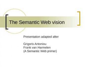 Web The Semantic Vision Originating From