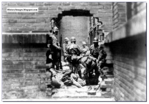 involved in the fight street in Shanghai, China in 1937. The Battle ...