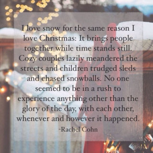 Christmas: It brings people together while time stands still. Cozy ...