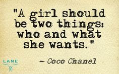True statement! | Coco Chanel | www.LaneBoots.com More
