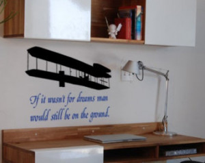 Quote decal-Airplane decal-Quote st icker-Aircraft decal-Wright ...