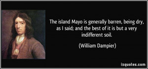 The island Mayo is generally barren, being dry, as I said; and the ...