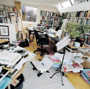 LEFT: Marina Warner 's writing room, from the Guardian 's series ...