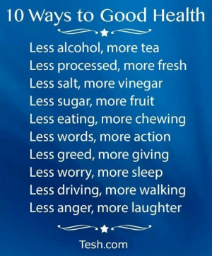 10 ways top good health