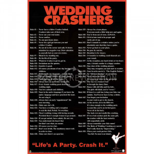Wedding Crashers Movie 50 Rules Poster Print - 24x36