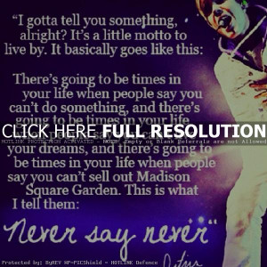 justin bieder, quotes, romantic, sayings, never say never
