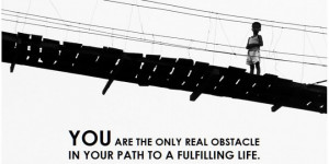... Motivational Wallpapers > Inspirational quote on Obstacle by Les Brown