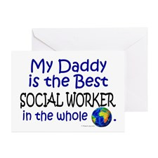 Best Social Worker In The World (Daddy) Greeting C for