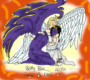 Displaying 18> Images For - Devil And Angel Love...