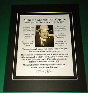 Al-Capone-Mobster-Reprint-Matted-9-Quote-Reprint-Signature-Display ...