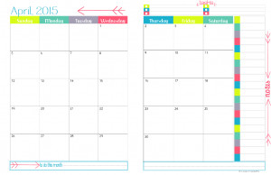 Free Printable Monthly Calendars 2015 024-06