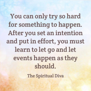Let things fall into place!