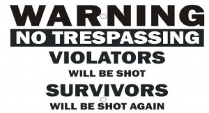 Warning violators survivors sign funny out HD Wallpaper