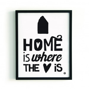 Paqhuis poster `home is where the heart is`