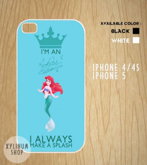 Ariel Little Mermaid Quotes Case Available for Iphone 4,iphone 4s case ...