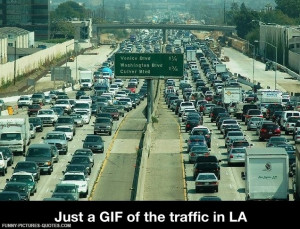 LA Traffic gif | Funny Pictures and Quotes