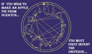 One of my fav Carl Sagan quotes in Gallifreyan. Using this translator ...