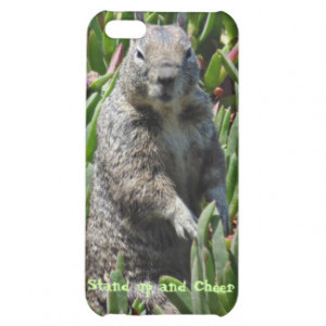 Funny Squirrel Stand up and Cheer Iphone case iPhone 5C Cases