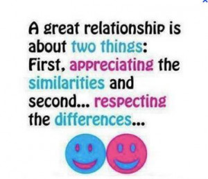 Relationship Is About Two Things: First, Appreciating The ...
