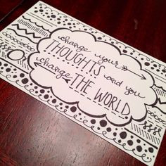 Inspirational quote hand drawn print on Etsy, $8.00