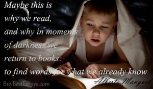 Picture quotes about reading books by Alberto Manguel