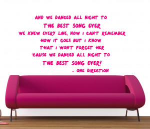 WALL STICKERS | 1D ONE DIRECTION LYRICS WALL STICKERS