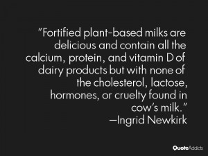 Fortified plant-based milks are delicious and contain all the calcium ...