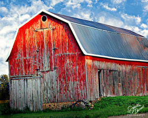 Photograph, Decor, Red Barn Photo, Barn Photography, Farm, Home Decor ...