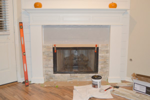Red Brick Fireplace Makeover