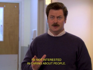 quote TV screencap parks and recreation Ron Swanson nick offerman Flu ...