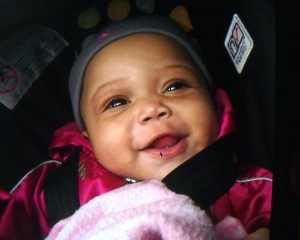 Jonylah Watkins, 6 months, was shot along with her father Monday in ...