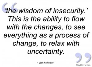 the wisdom of insecurity