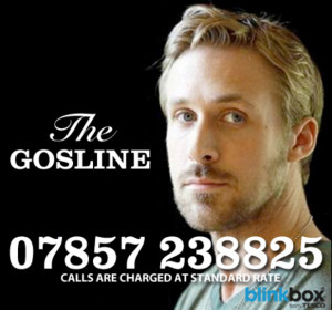 Ryan Gosling helpline 'Gosline' set up for distressed fans