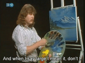 And then, rather than wasting time with a fan brush, why not fill it ...