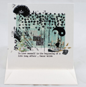 Oscar Wilde Quote Art Card - Suitable for framing