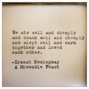 Hemingway - A Moveable Feast