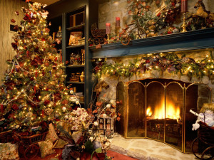 Beautiful Indoor Christmas tree - wallpaper backgrounds - desktop ...