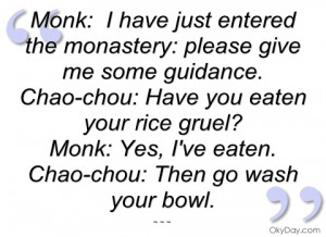monk monk sayings and may be the monk you approach