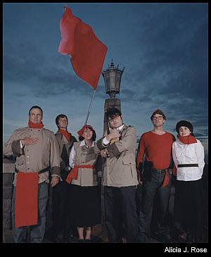 The Decemberists performing the Soviet National Anthem :